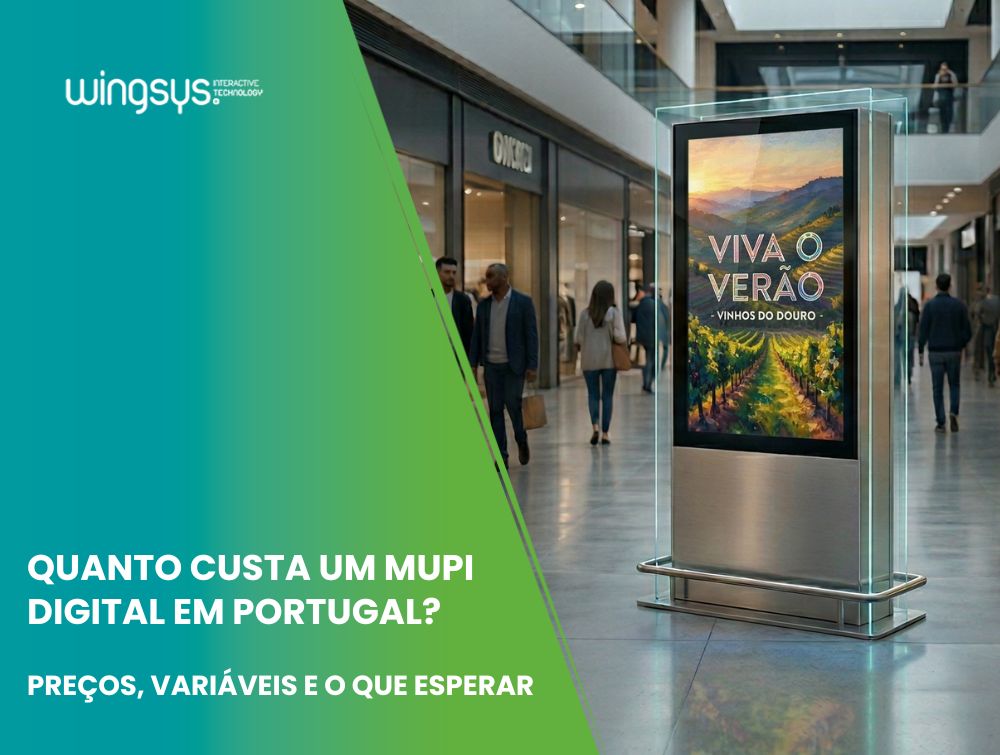 Quanto custa um MUPI digital em Portugal? Preços, variáveis e o que esperar