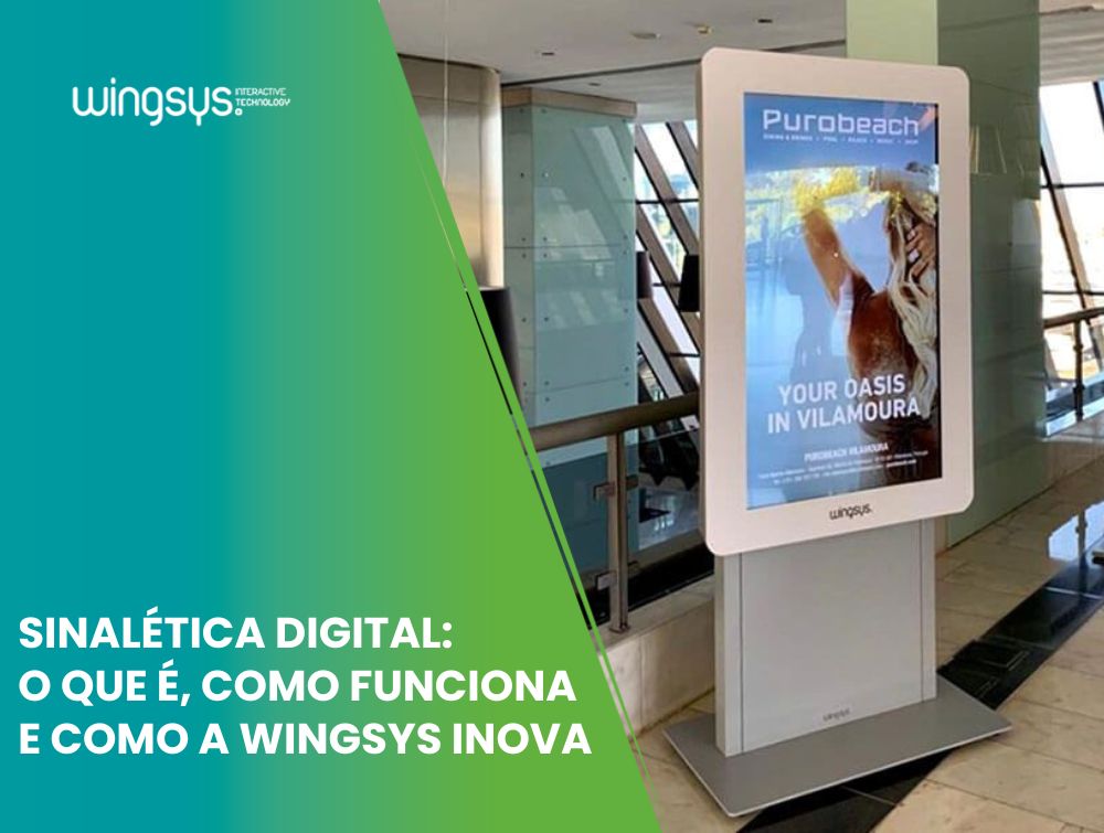 Sinalética digital: o que é, como funciona e como a Wingsys inova com soluções interativas